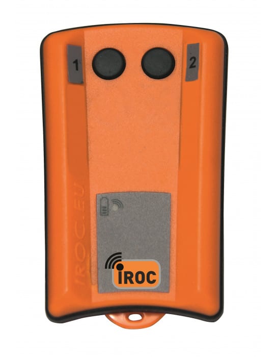 Transmitter with built in Li-Polymer battery, 2 buttons
