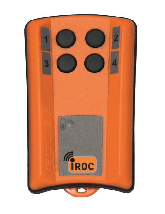 Transmitter with built in Li-Polymer battery, 4 buttons